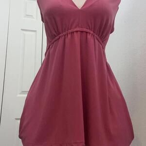 pink babydoll top
